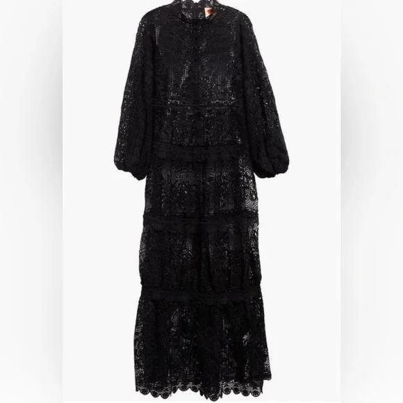 NWT $360 FARM Rio Long Sleeve Guipure Lace Maxi Dress in BLACK - XXS and  Small! - threedaughtersproperties.com